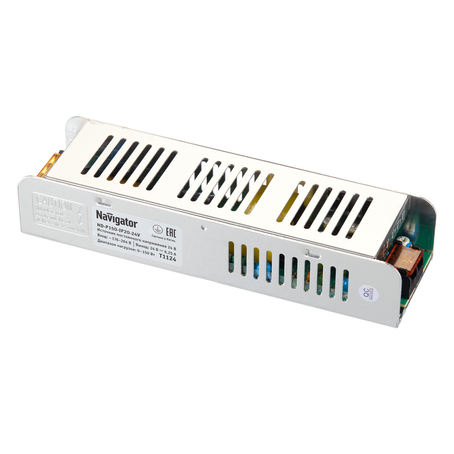 Блок питания для светодиодной ленты Navigator ND-P150 220/24 В 150 Вт IP20 (95329)