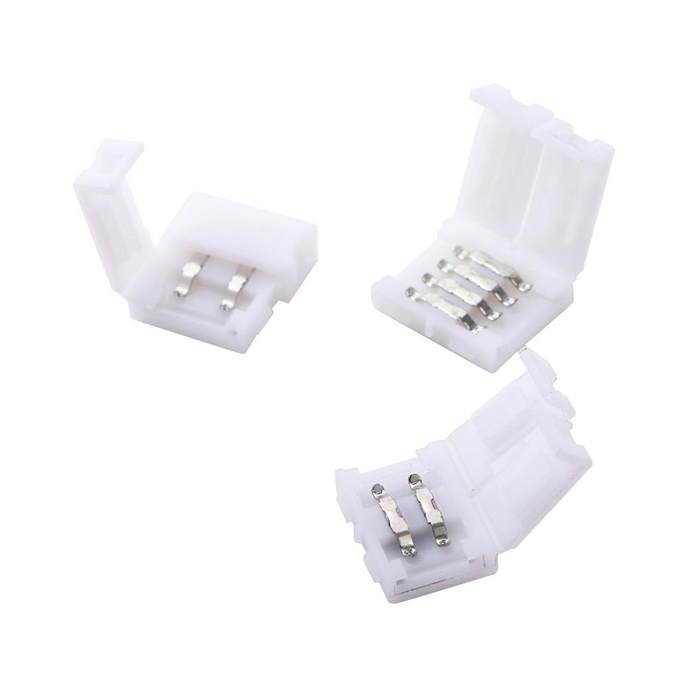 Аксессуары для светодиодных лент без пайки Разъемы для светодиодных лент RGB Удлинительный провод 2pin 8mm